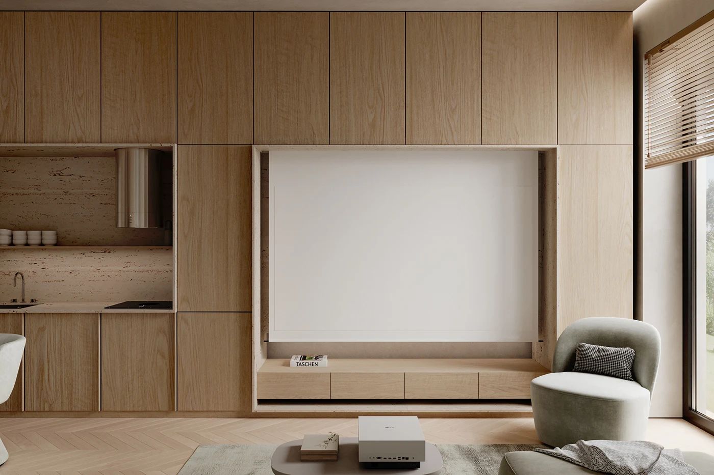 悬浮式电视背景墙设计-47