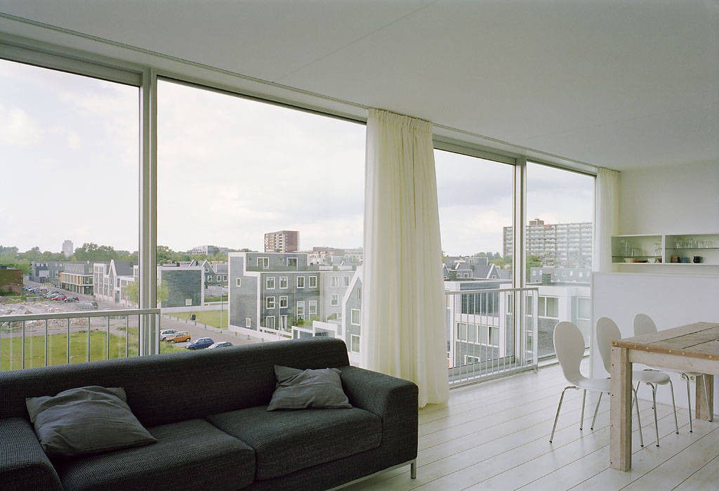 荷兰 Zwolle 市 Hiphouse 公寓楼——玻璃塔中央流通类型的社会住宅-28