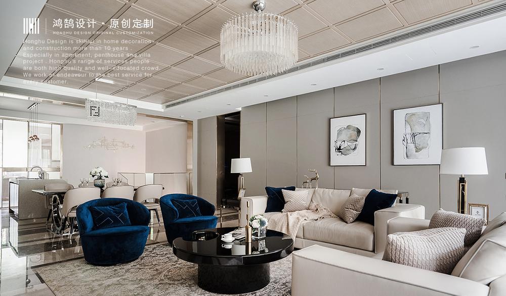 上海别墅三代同堂雅居,高级灰搭配轻奢风-7