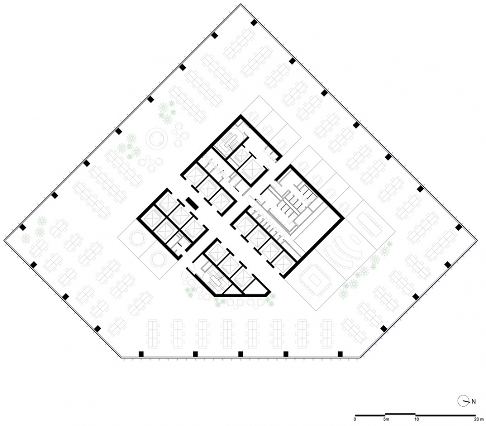 新加坡 CapitaSpring 大楼 | 垂直绿洲，花园城市的典范-85