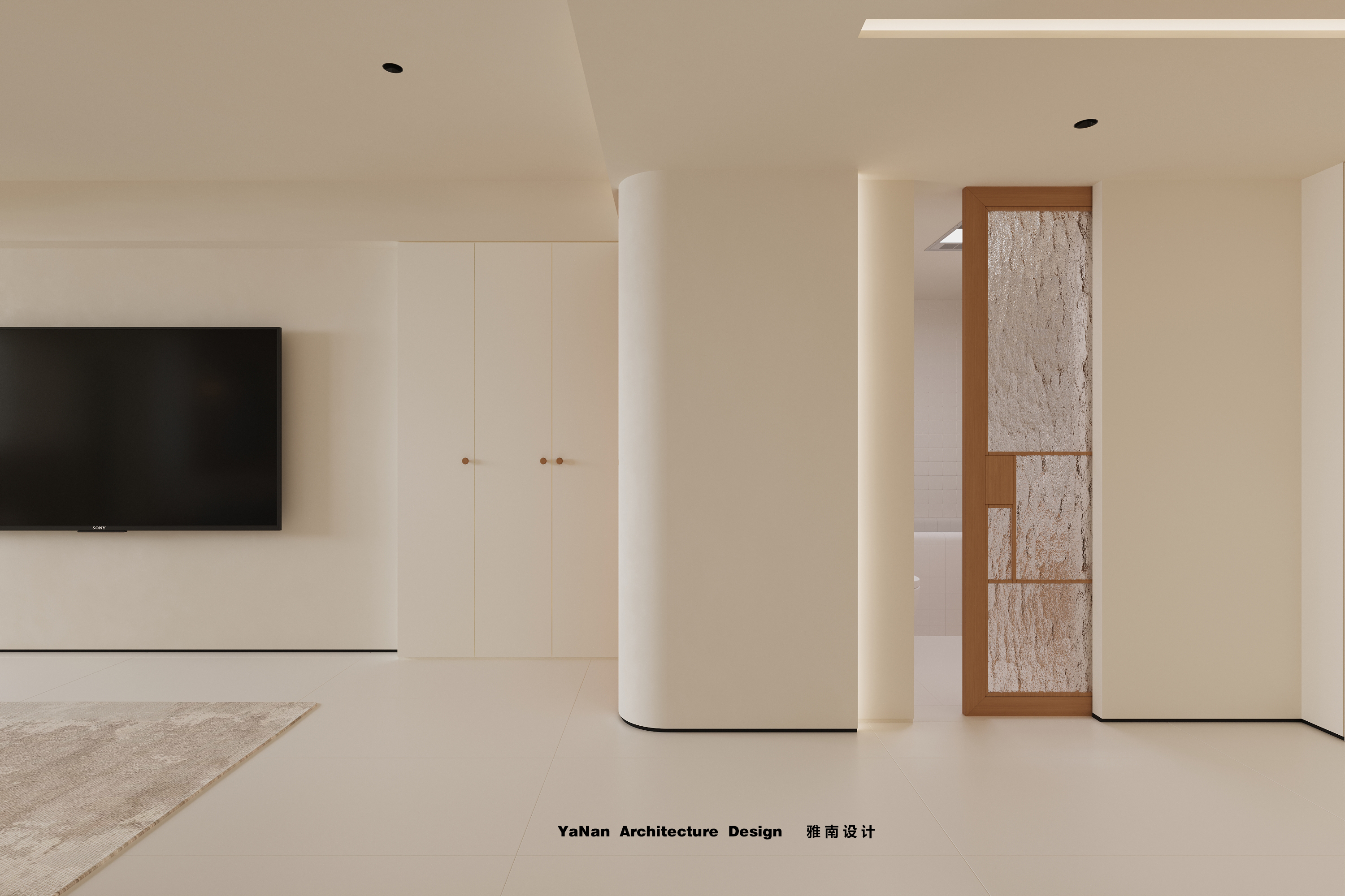 温馨干净的现代奶油小住宅-9