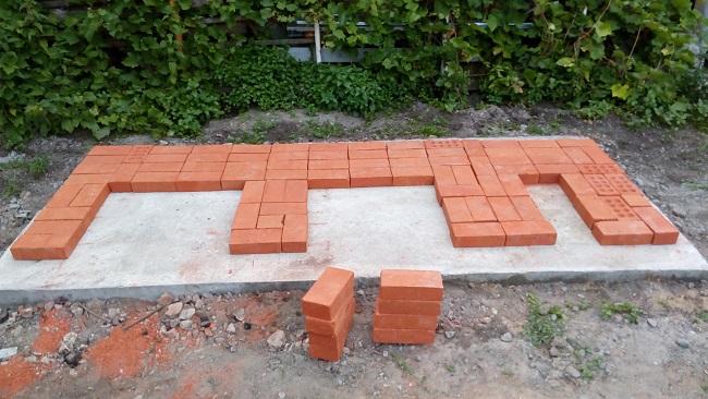 砖砌烧烤炉建造-25