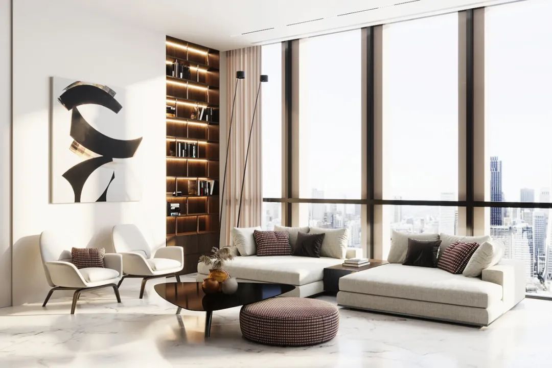 现代轻奢公寓设计丨CHRISTINA BENNETT-32