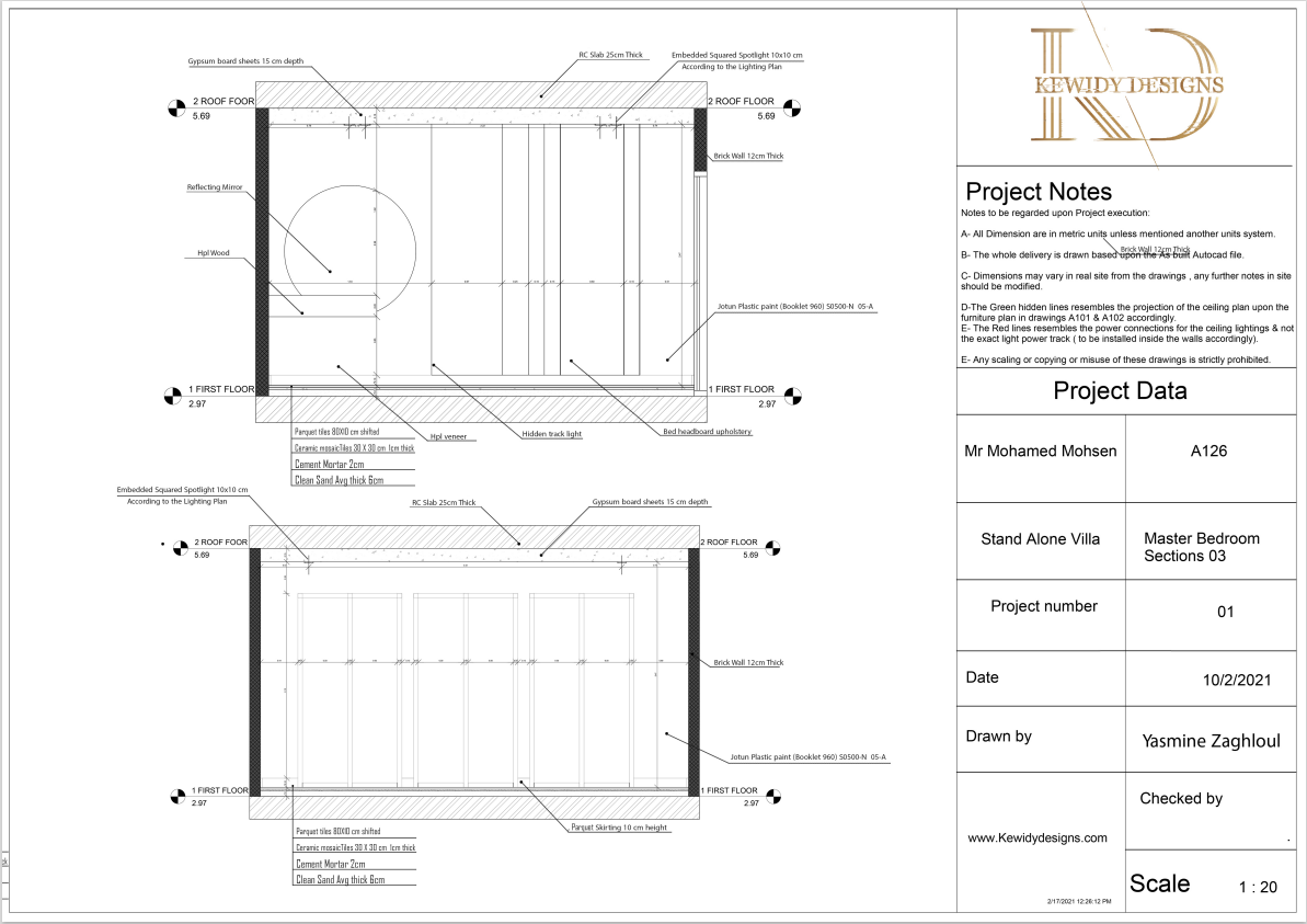 Master Bedroom Working Drawing-8