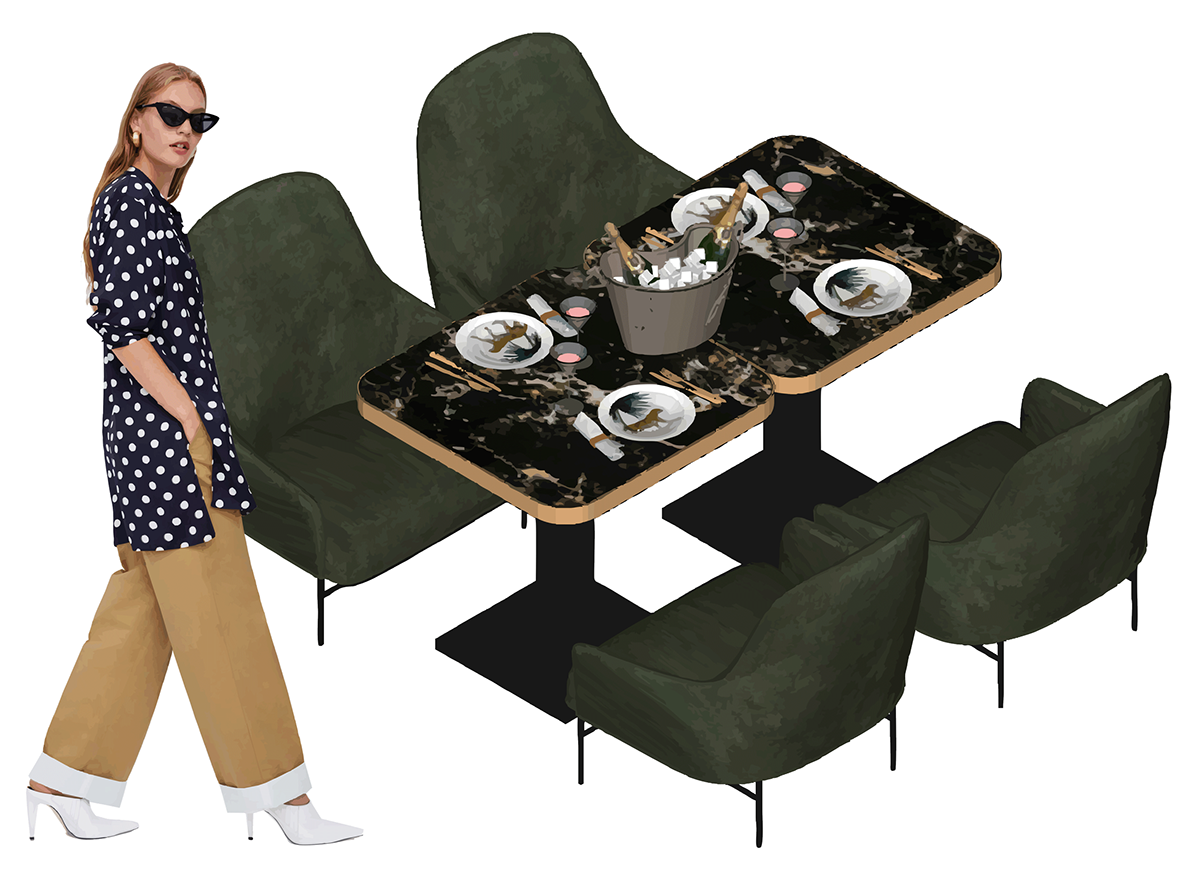 热带风格餐厅设计-11