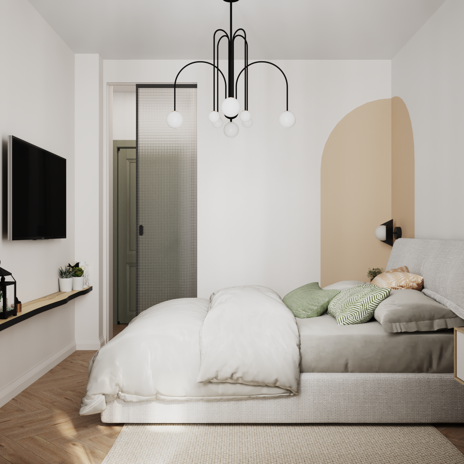 Дизайн трехкомнатной квартиры в минске-13