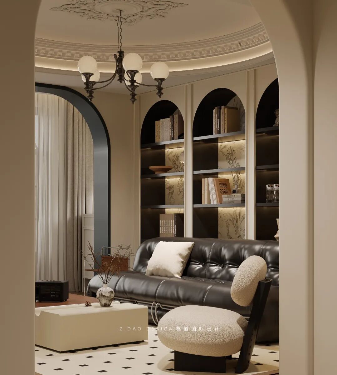 尊道新作|合肥『紫竹苑』90后偷偷爆改旧房，法式复古风，宅瘾超标！-32