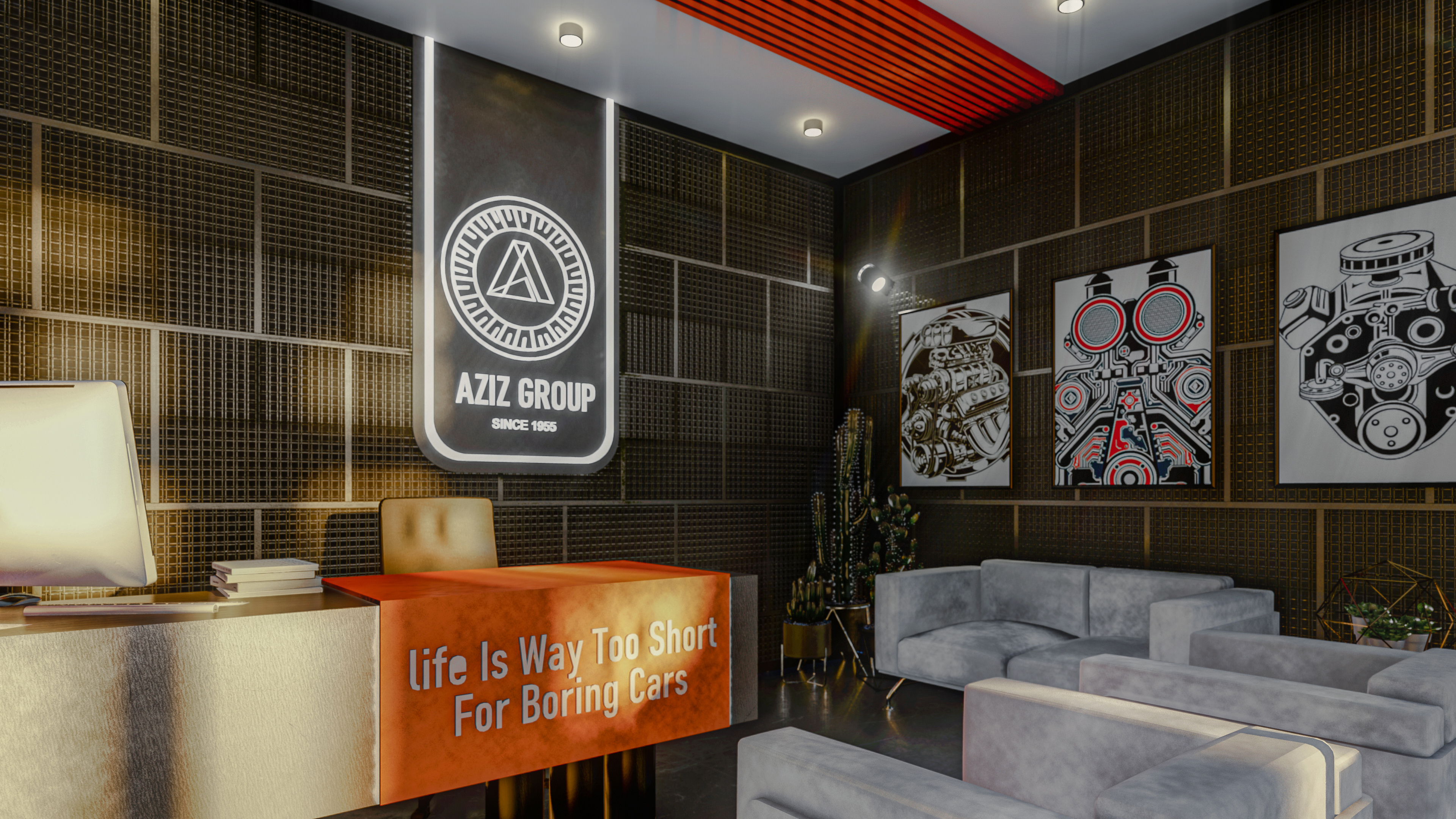 汽车修理店内部设计丨Auns Dallaq-15