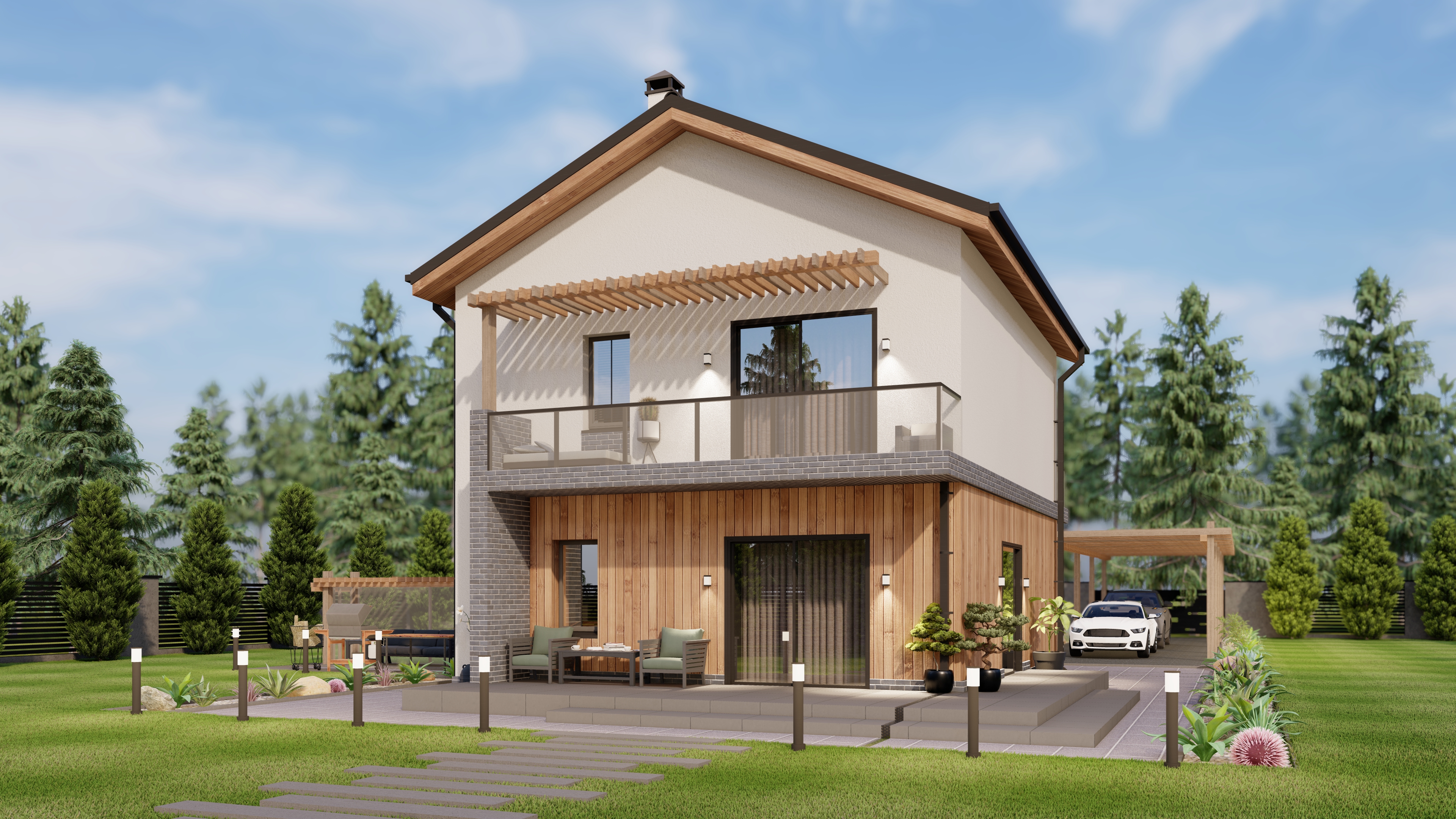 Двоповерховий садовий будинок м.Дніпро-0