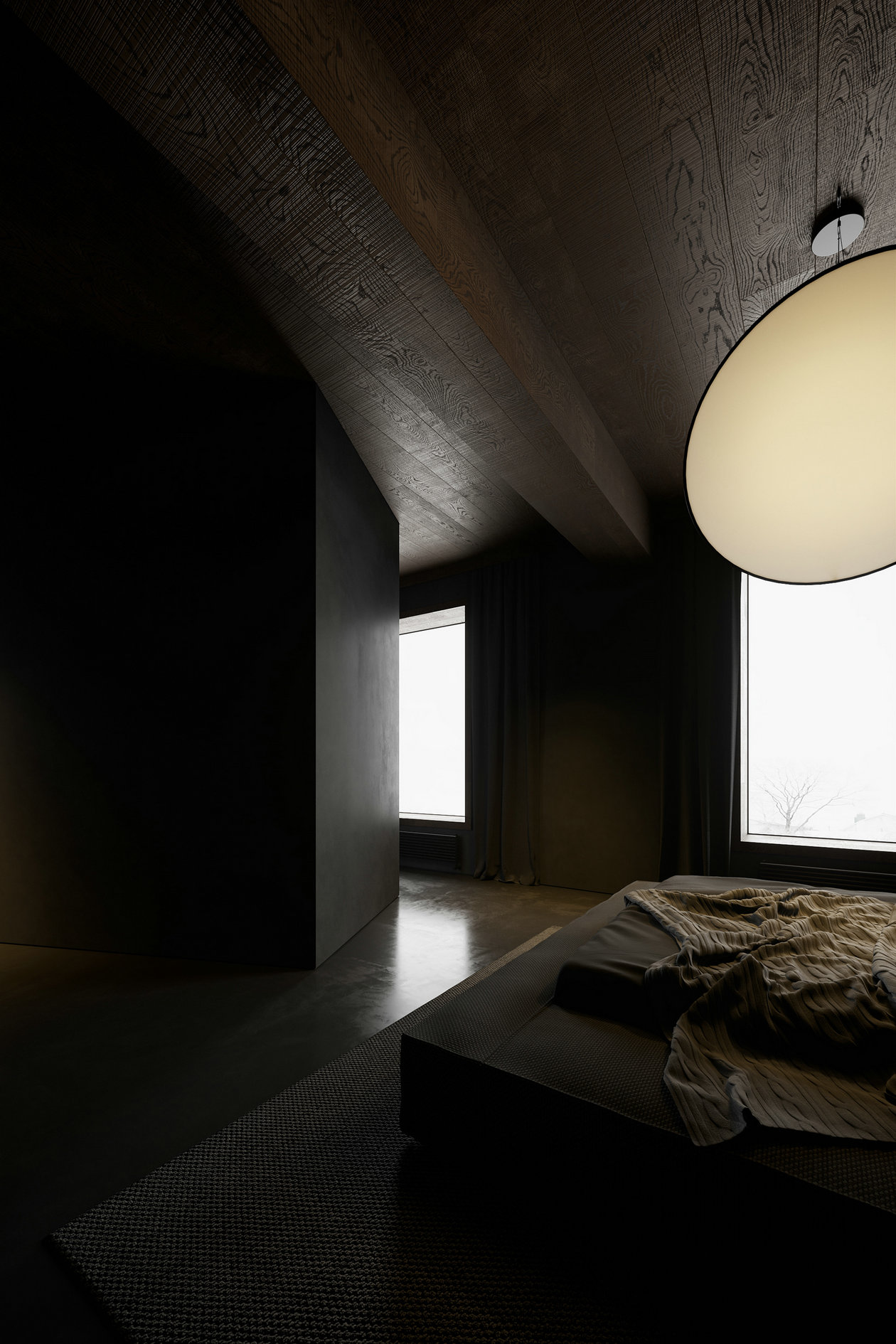 86㎡黑色系住宅设计-6