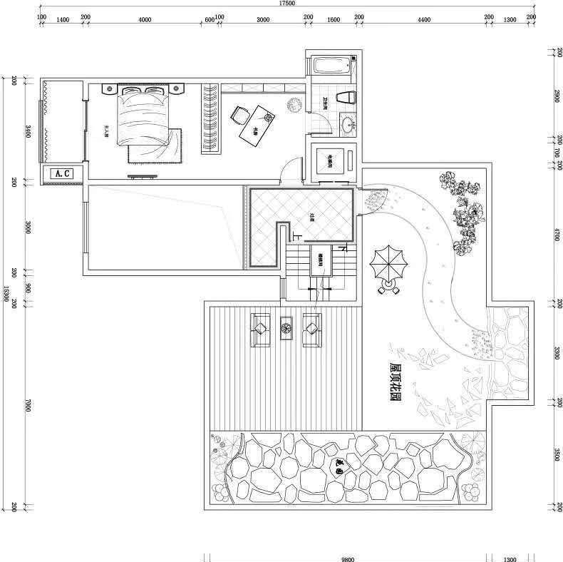 南洋花城二期顶层复式设计-1