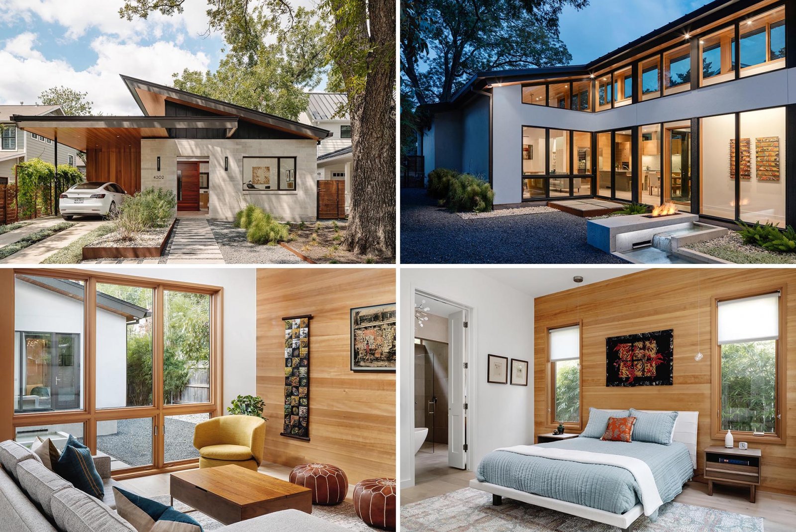 德州奥斯汀现代别墅 | 木石交融的温馨空间-0