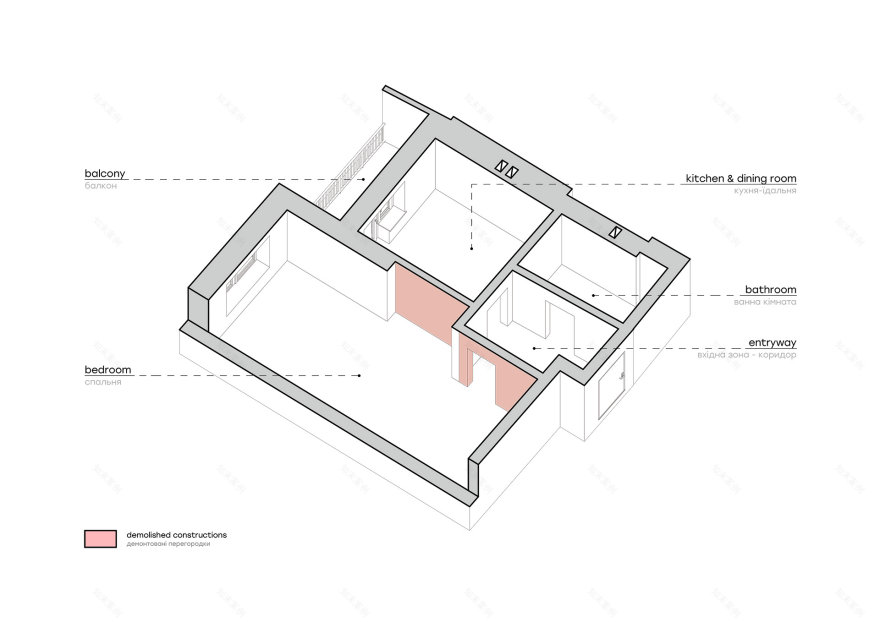 Lviv 公寓室内设计丨乌克兰利沃夫丨Viktoriia Aloshyna-42