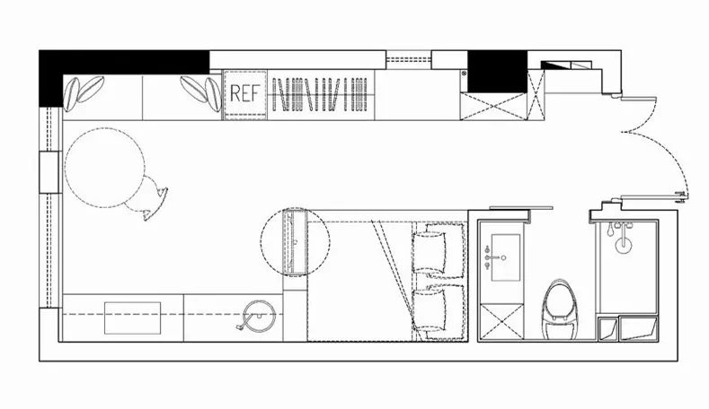 小户型公寓魔法改造，功能齐全又舒适-7