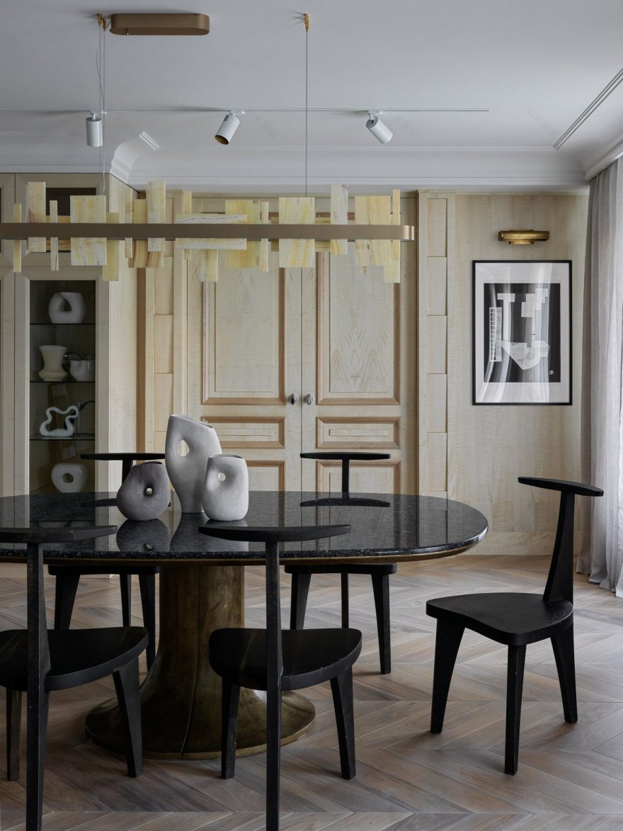 圣彼得堡 100 平米公寓,Maria Edinaya 打造实用巴黎风家居-9