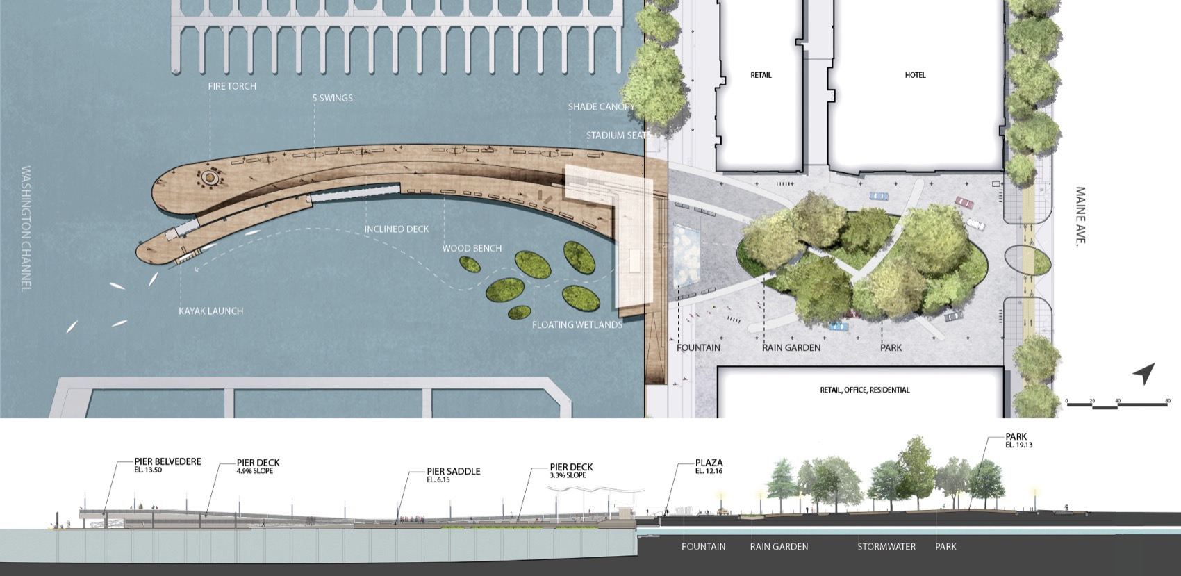 7号码头公园与休闲码头丨美国华盛顿-23