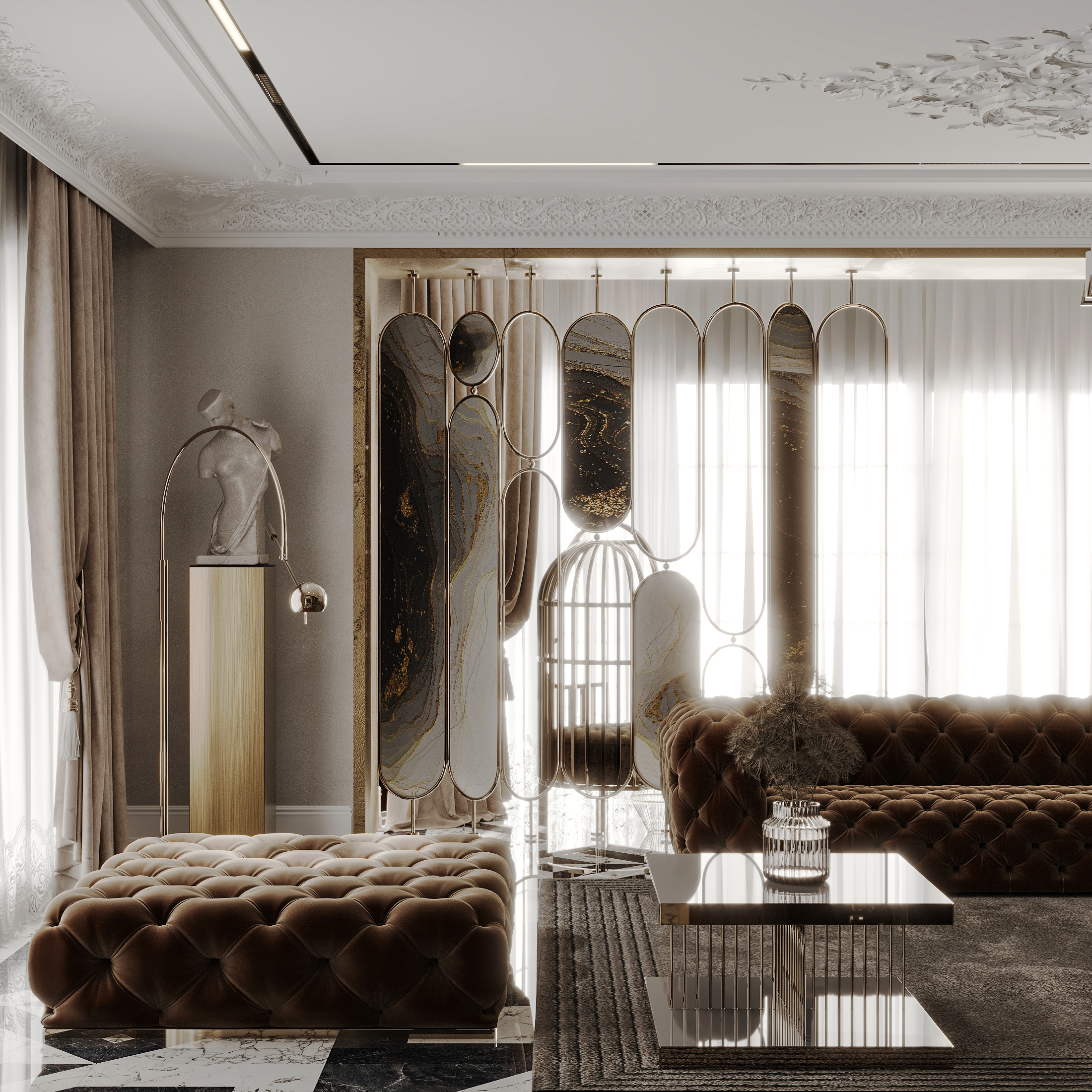 新古典奢华客厅设计丨Viktoria Babayan,toon.project-11