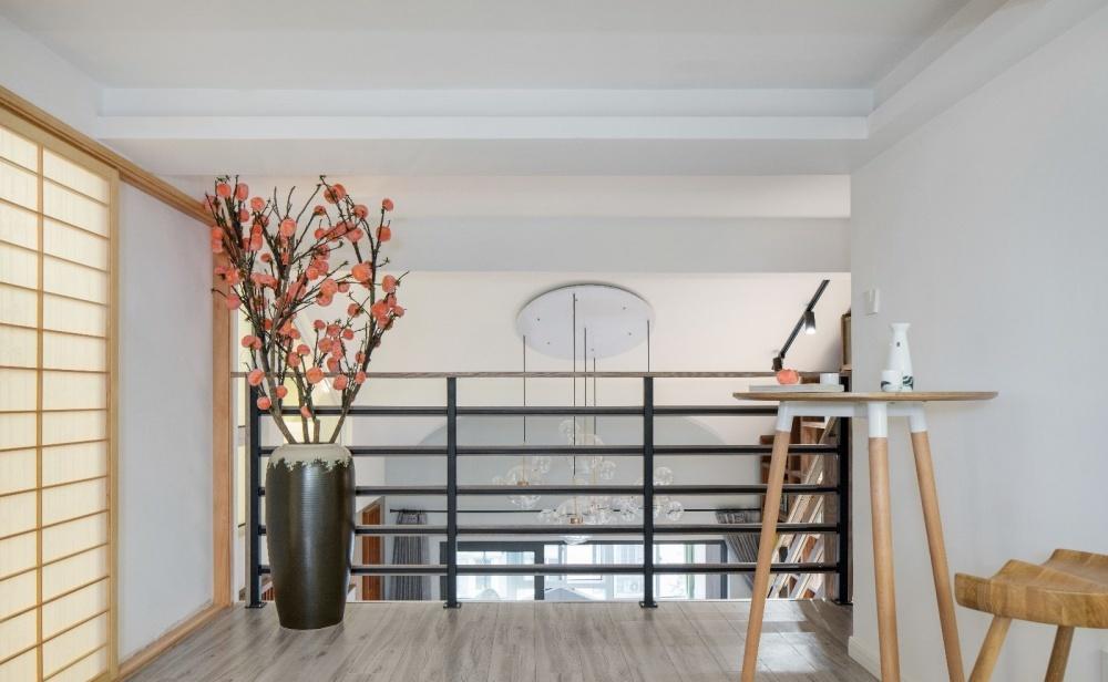 120平大四居日式混搭复式家-9