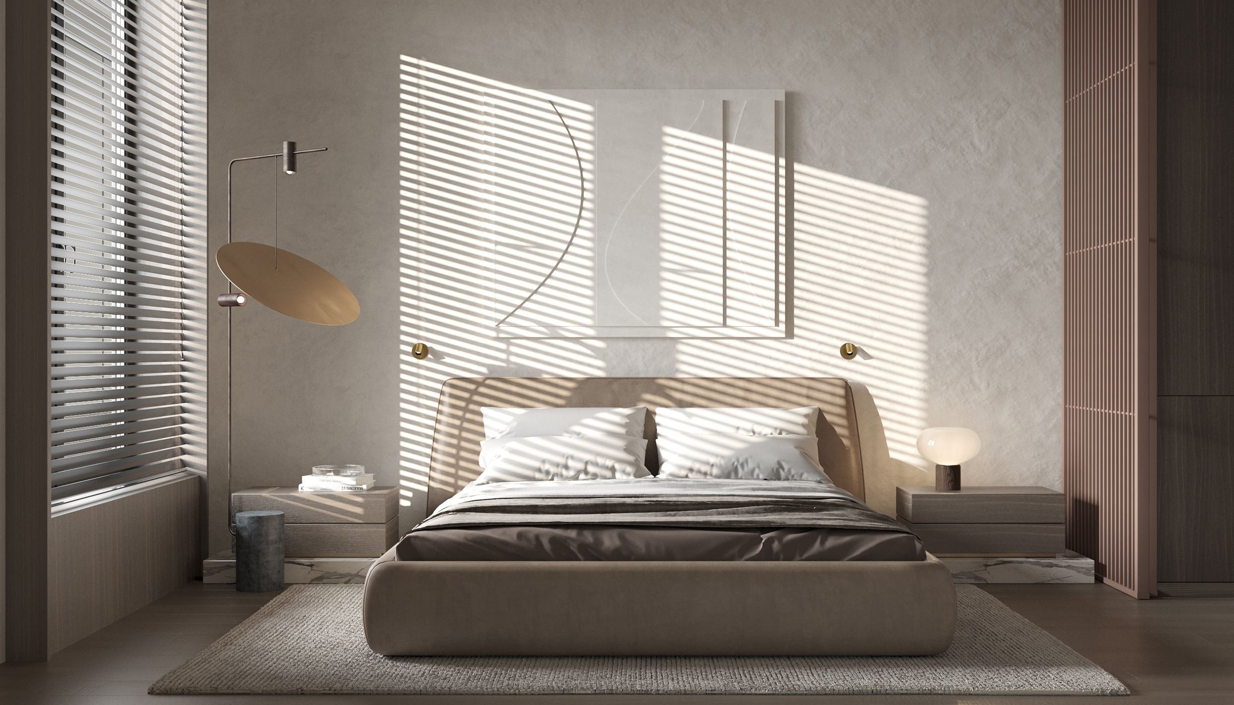 87㎡灰木+黄铜 既温暖又优雅！-13