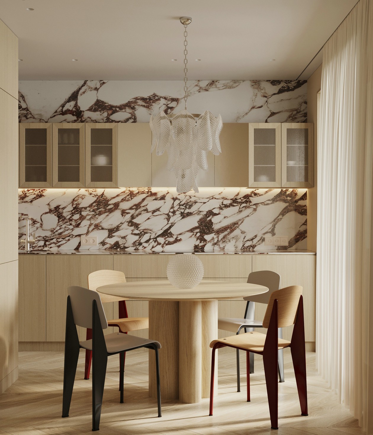 多彩色系小空间公寓设计 新时代的浪漫风情，邂逅都市自然-5