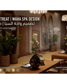 Spa room in a Siwa hotel in the Boho style