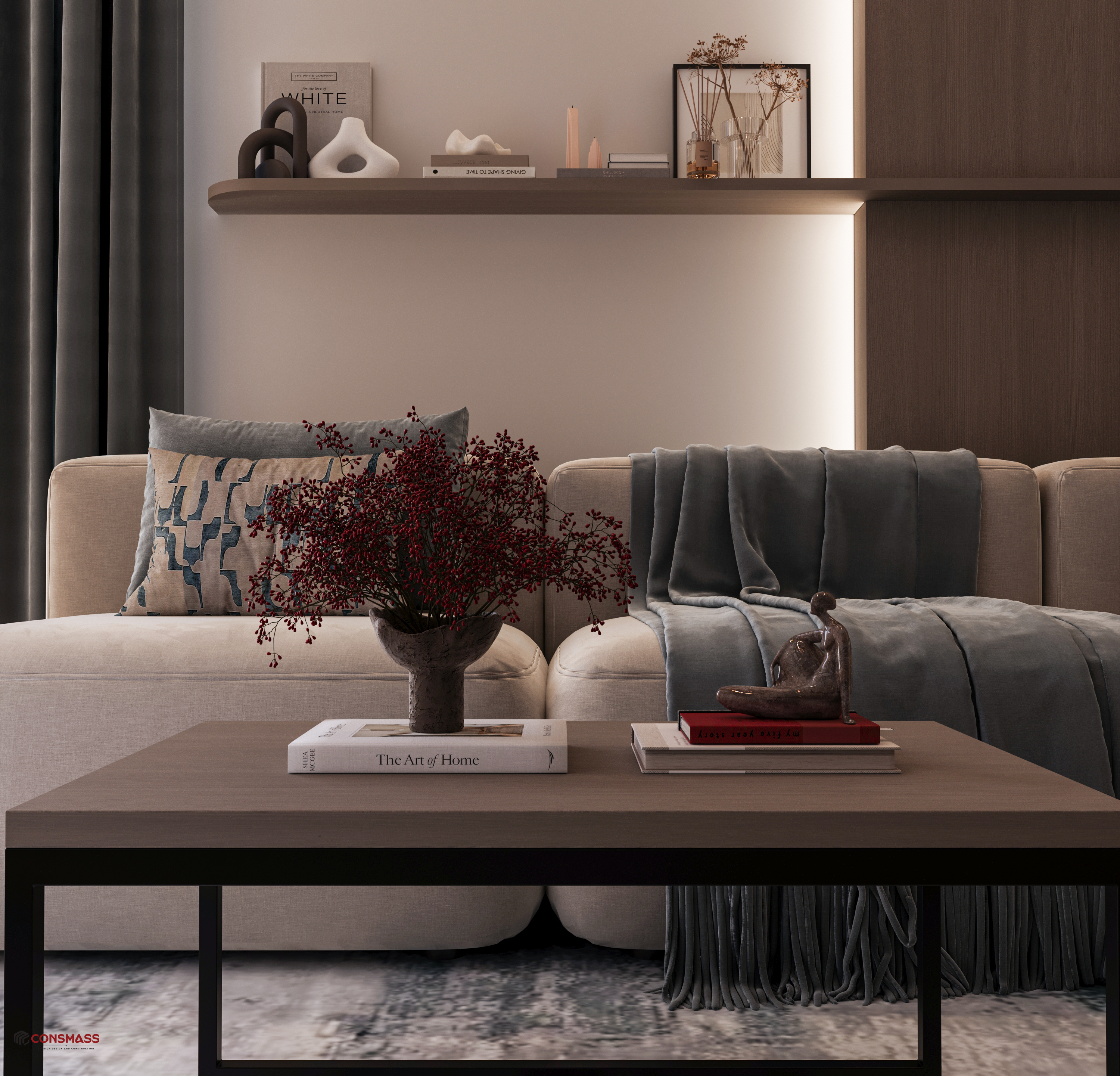 带露台的客厅设计丨埃及-11