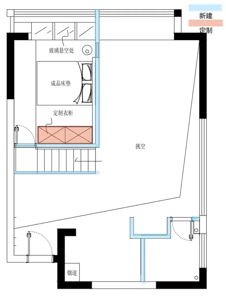 63㎡公寓变小复式,猫狗双全的惬意独居生活丨中国成都丨十六月工作室-14