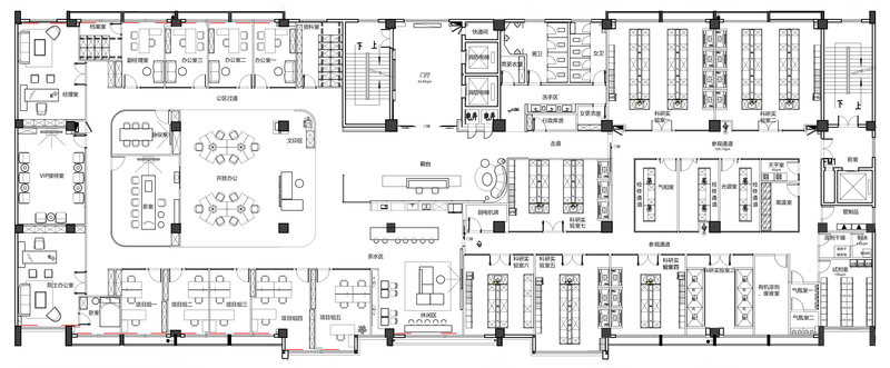 飞扬集团大连理工大学研究院办公空间设计丨中国深圳丨金戈铭创空间设计-41