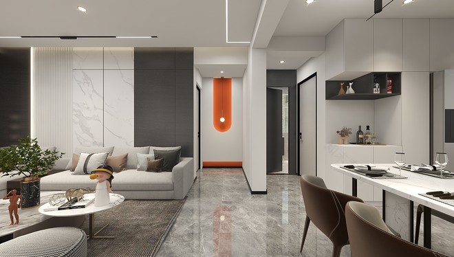 20万元三居118平米装修案例_效果图 - 极简118㎡|家的承载,有爱有范儿 - 设计本-15