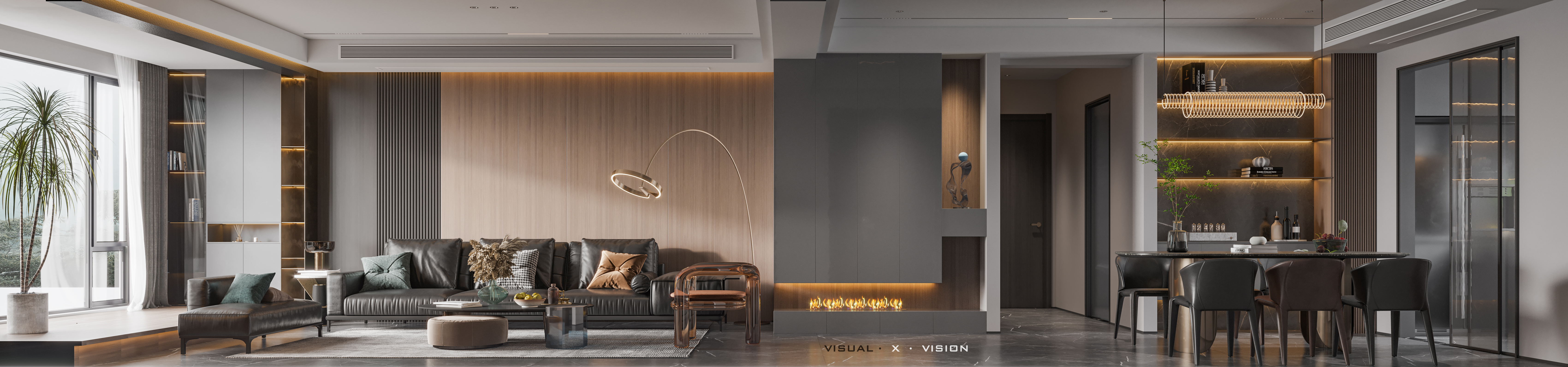 现代暗调空间室内设计-12