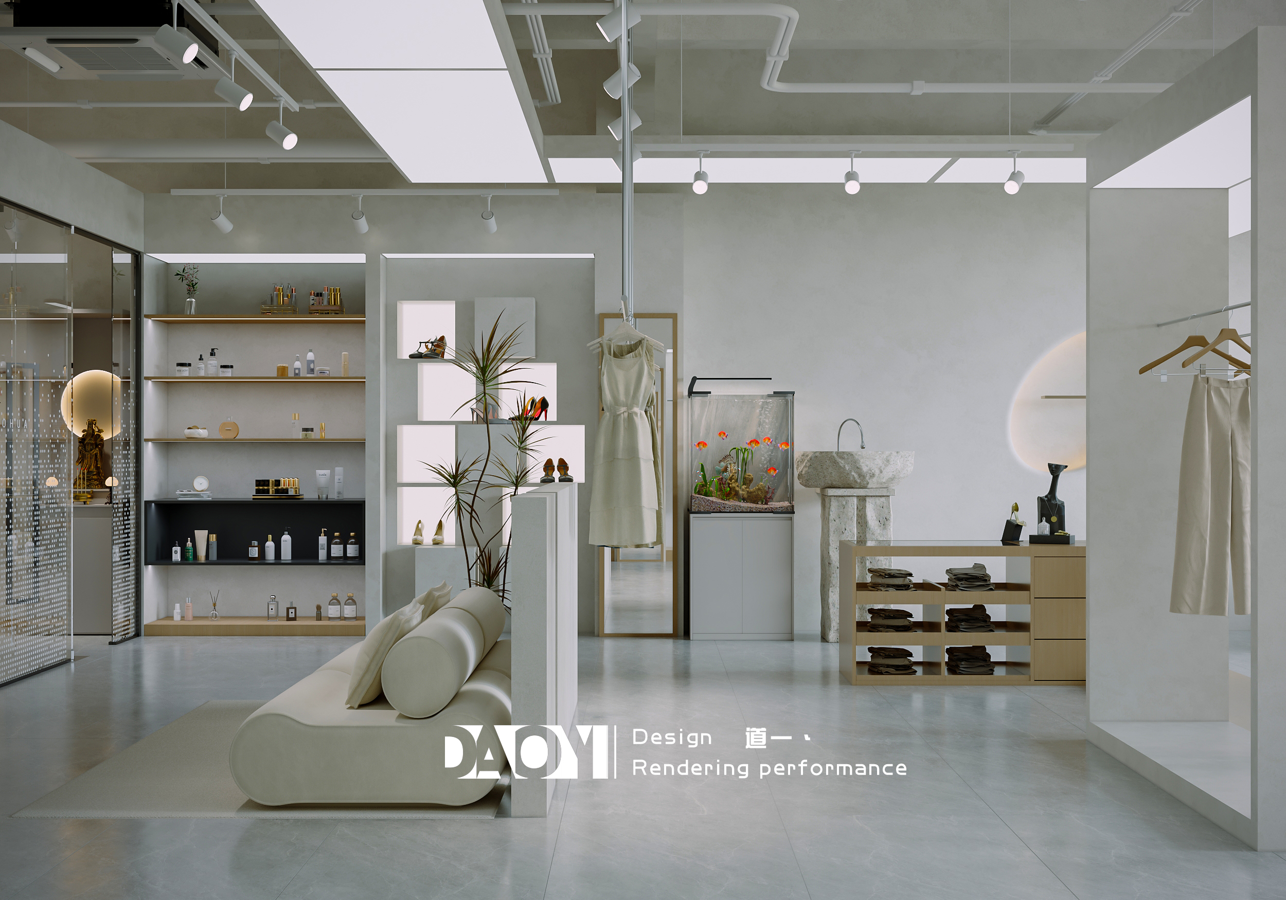「不负韶华」品牌服装店室内设计丨「DAOYI 道一丶」设计团队-22