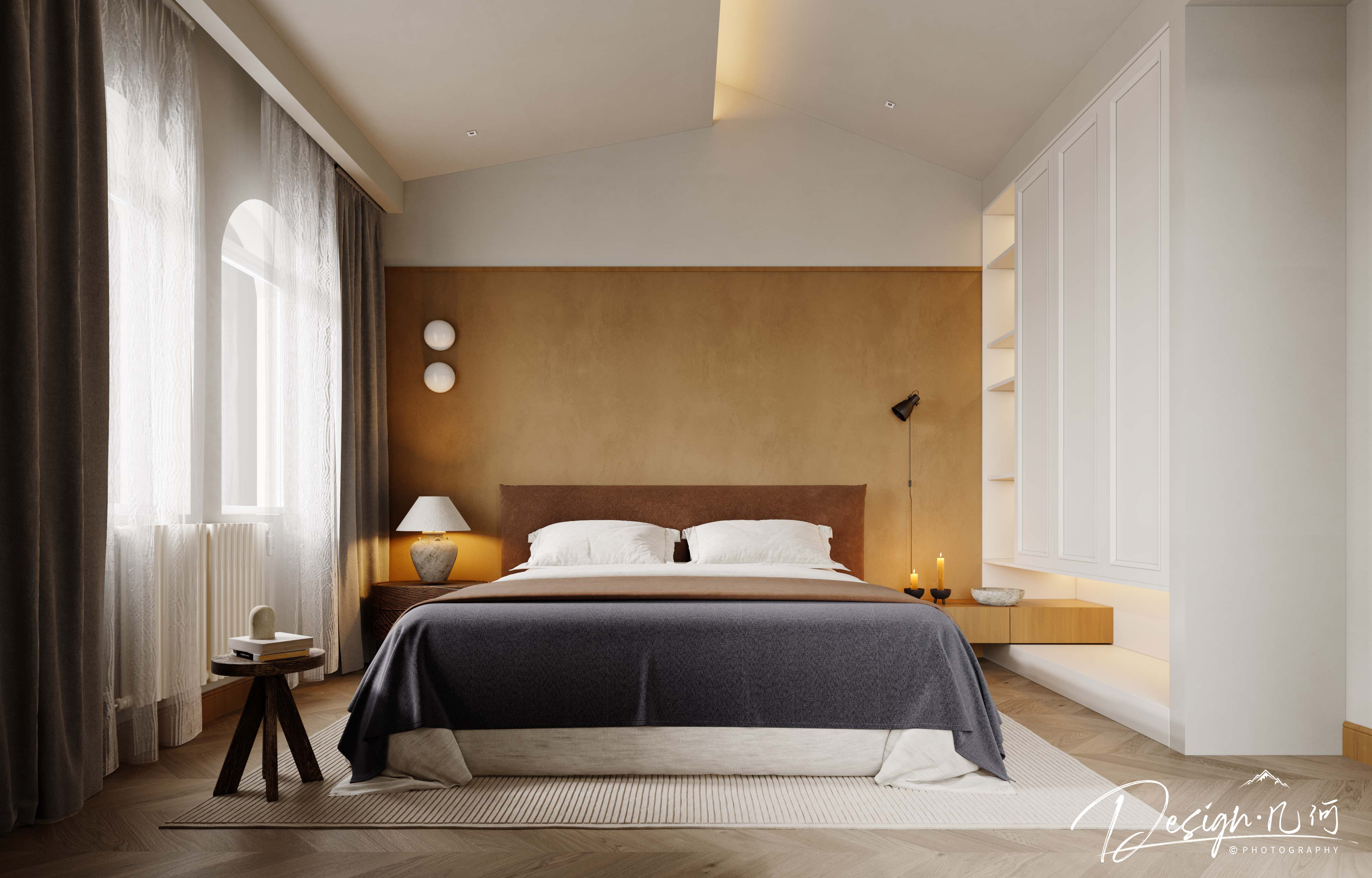 几何空间视觉表现 | 溪岸宝墅现代客餐厅-30