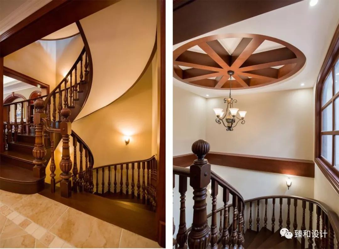 舟山邦泰城美式风排屋设计 优雅古典空间-44