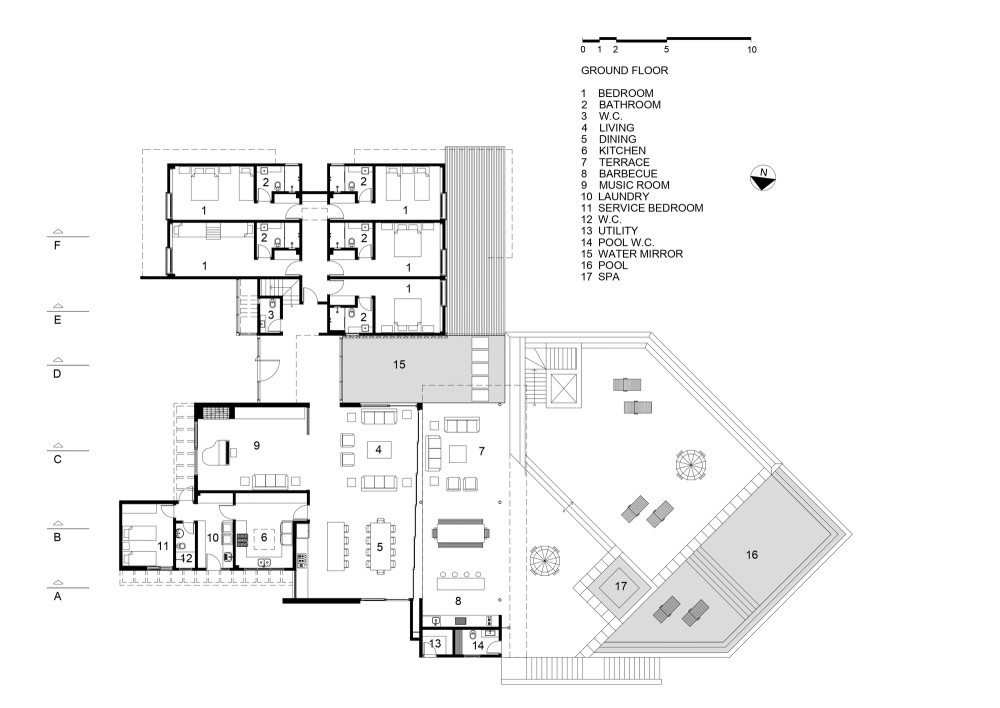 巴西水库旁的全景住宅设计-49