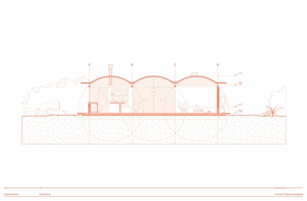 阿根廷Monopoli 住宅，金属框架+瓷屋顶(2021)(Fabrizio Pugliese)设计-49
