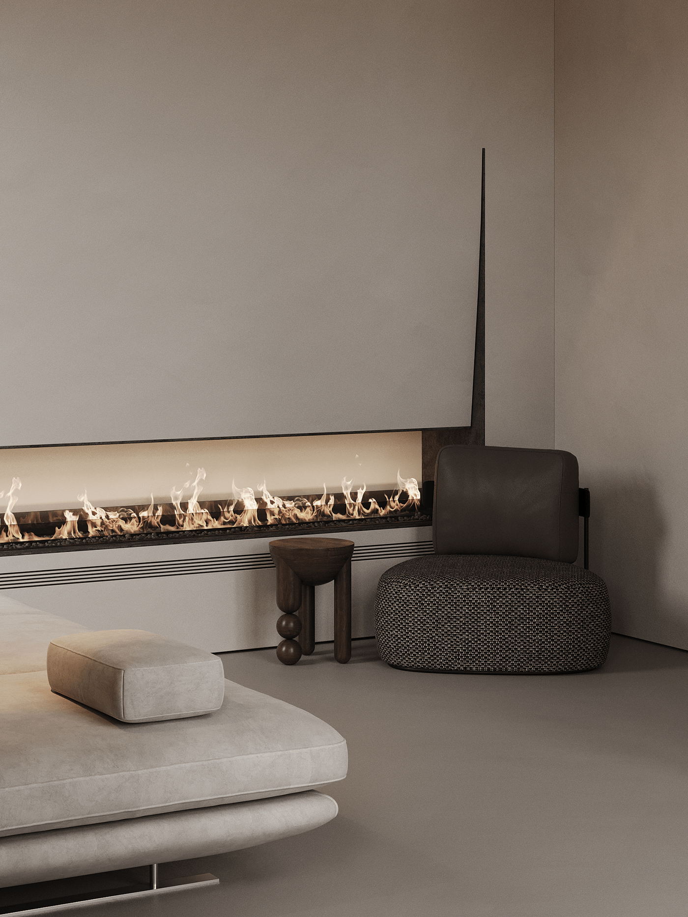 中性色系公寓设计 这也太高级了吧-5