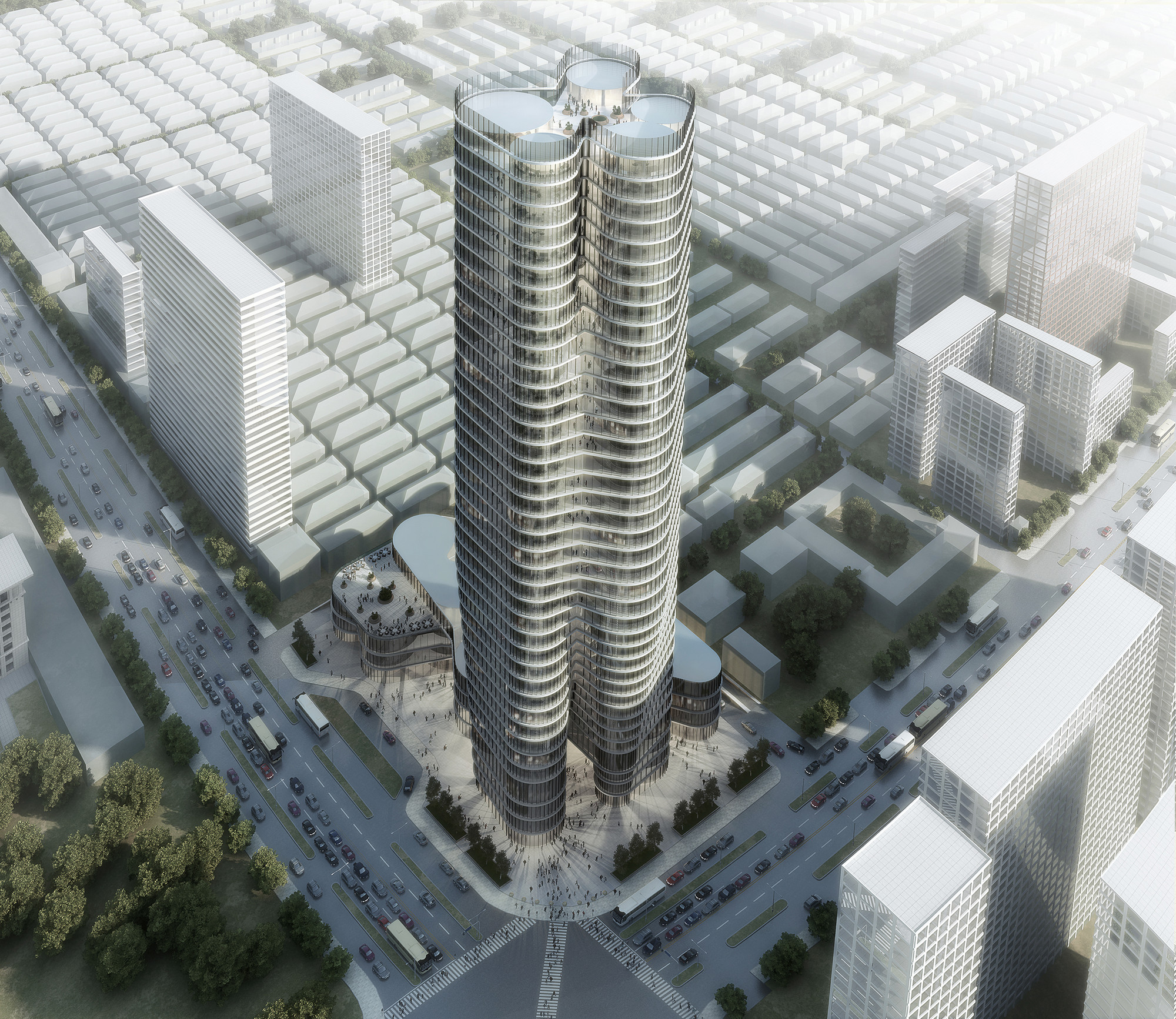 Urban Systems Offices Bundle Tower Reimagines the Bank of China-2