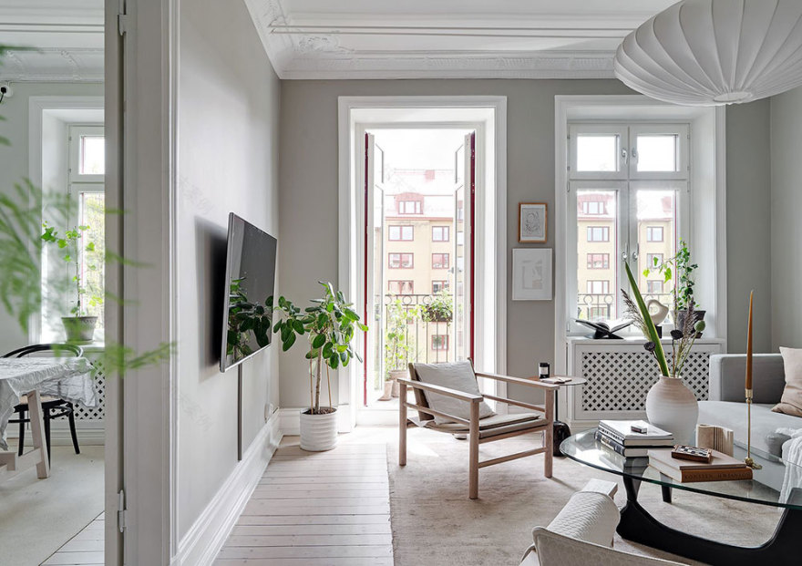 瑞典轻奢公寓,Scandinavian 风格设计-13