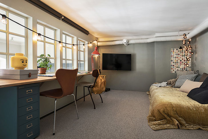 Stockholm 复古风高层公寓 | 4.5 米高天花板、阳光明媚、时尚设计-16