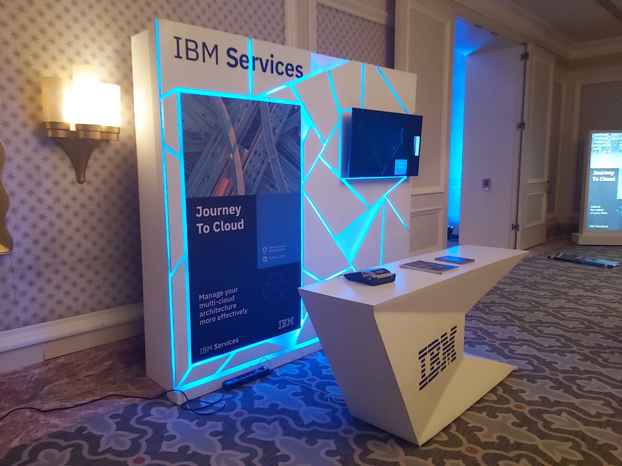 IBM Registration Counter & Backdrop-1