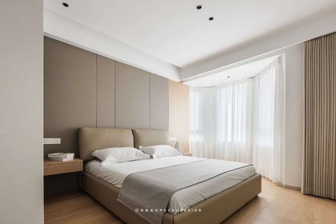 PUZHU朴筑设计|温馨奶咖色，现代奶油风-71