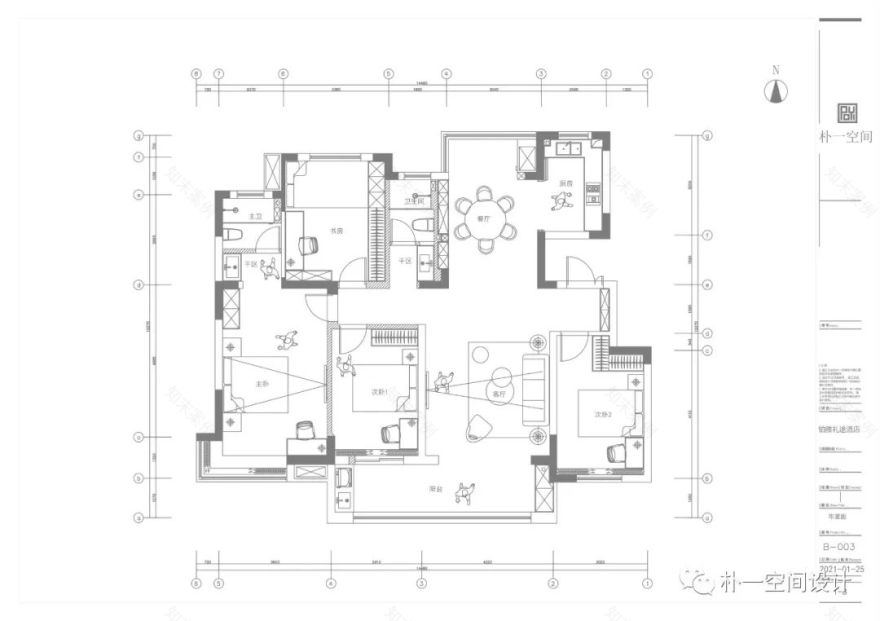中丞双玺 140㎡家居设计丨中国亳州丨朴一空间设计-29