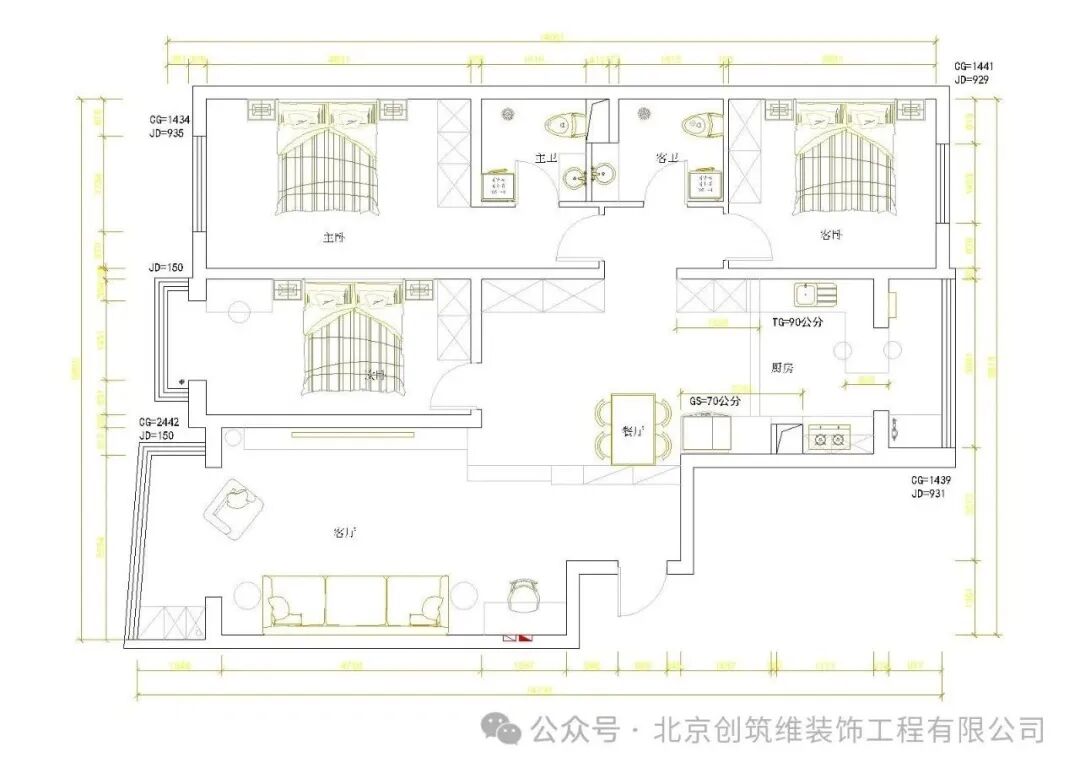 福成二期|120㎡现代简约风案例-50