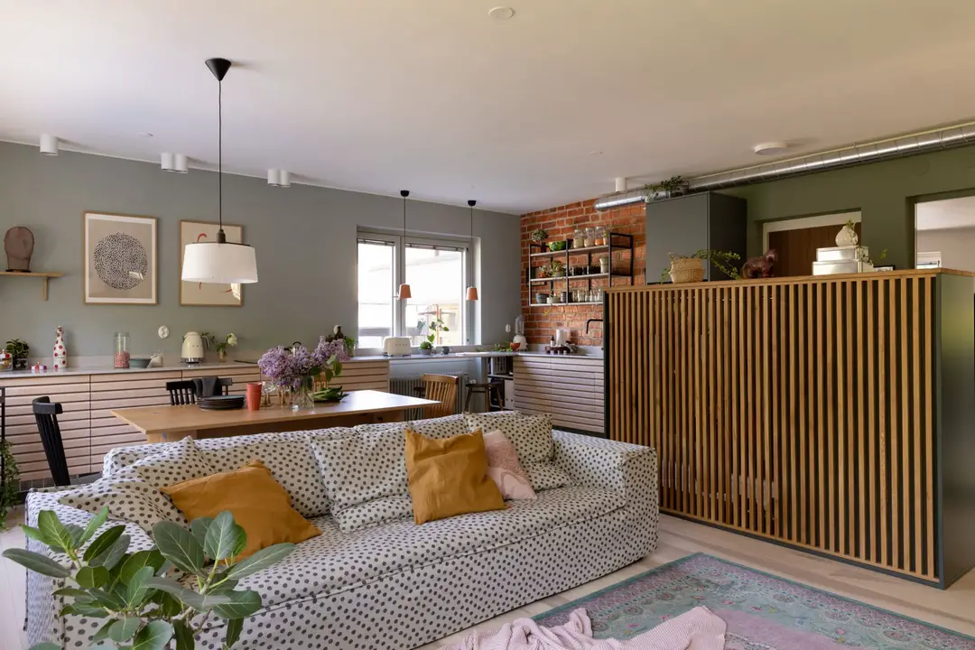 打造实用美观的客厅入口 | 瑞典家庭公寓设计-1