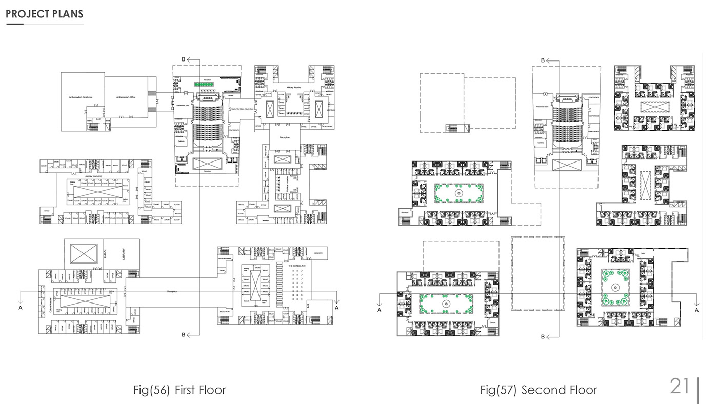 埃及驻科威特大使馆设计丨Architectural Design Projects-11