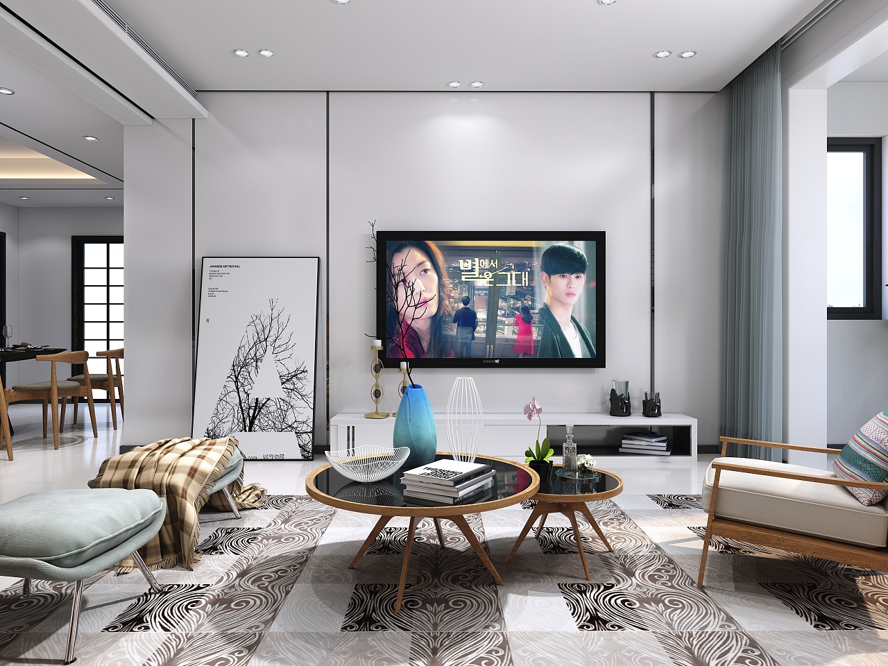 北欧风客厅设计丨女屋主设计师-10