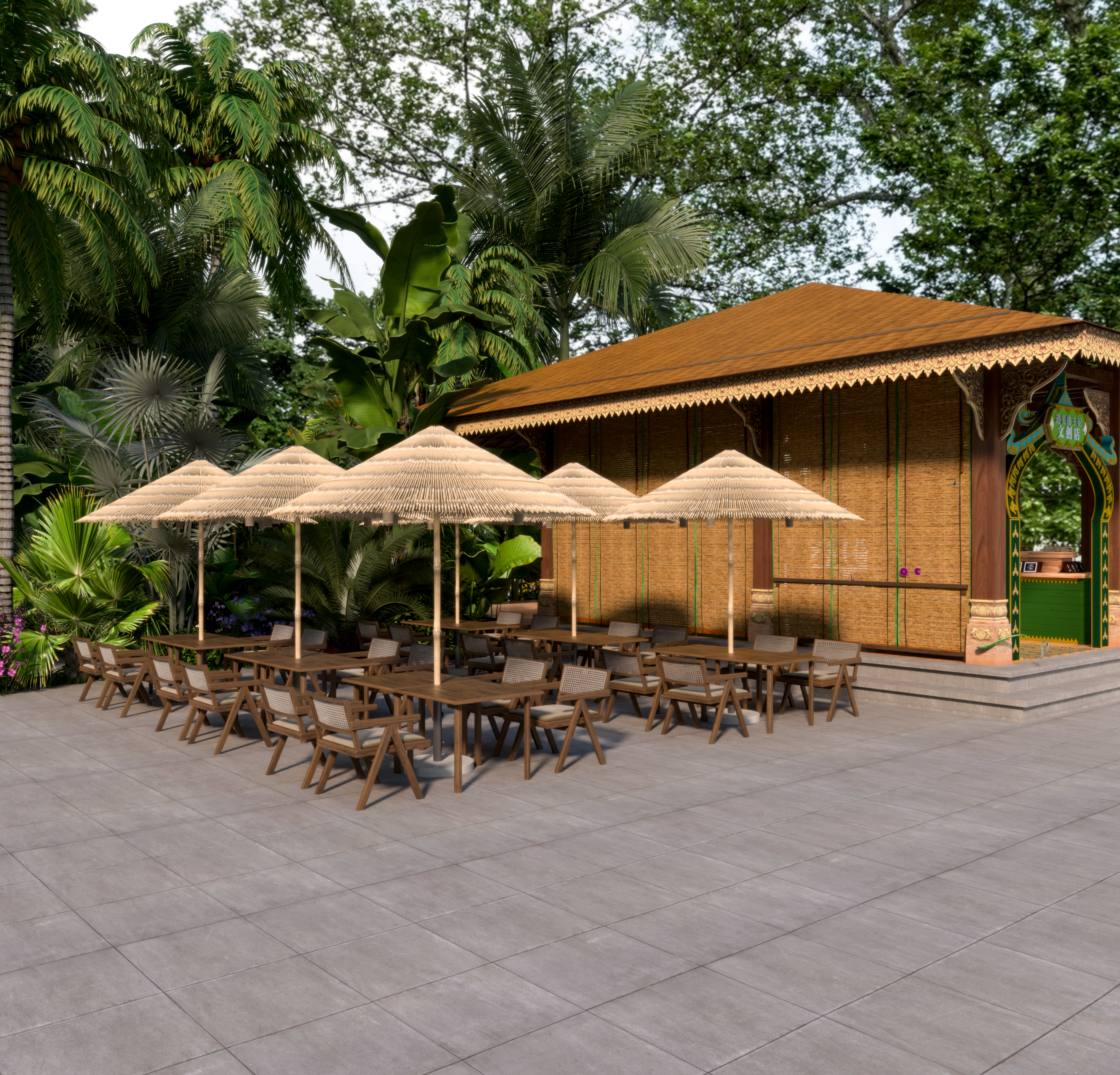 云南民族风格装饰陈展（亭子）设计 · 2024年方案汇总丨中国昆明丨郭大叔和星星崽-27