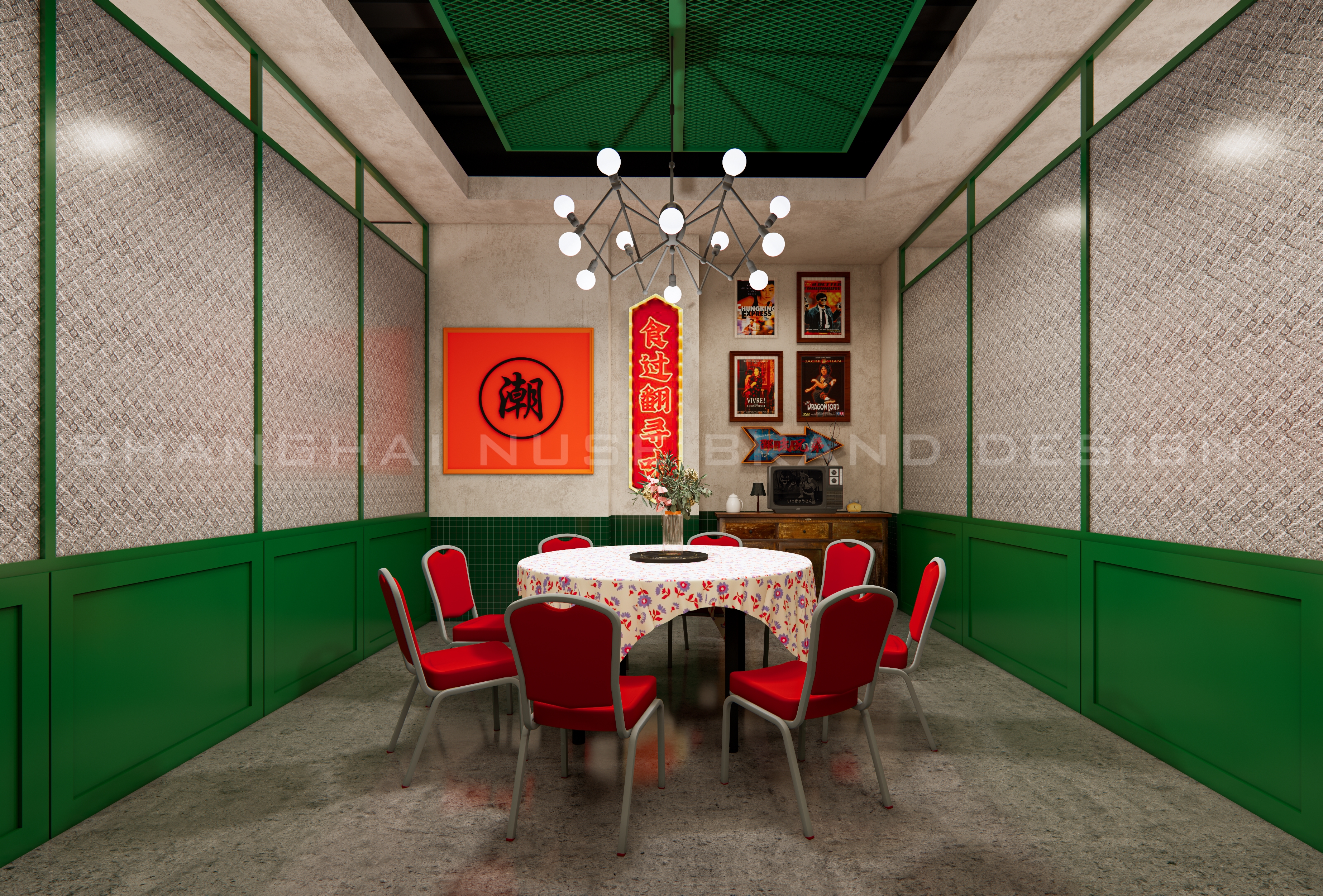 当大上海遇上香港旧时光:一间市井餐厅的复古文化狂欢丨木村空间设计有限公司-43