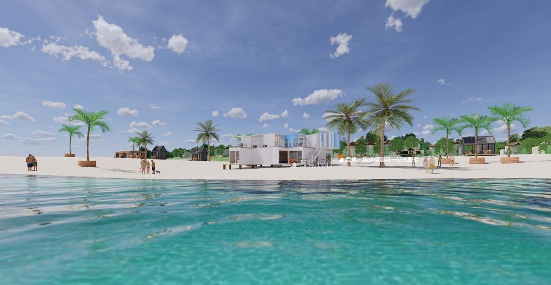 
首钢东戴河项目沙滩集装箱售楼部 -10