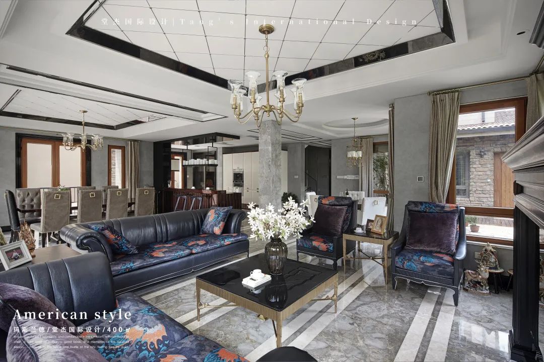 南京玛斯兰德 400㎡美式融合风格别墅丨中国南京丨堂杰国际设计-18